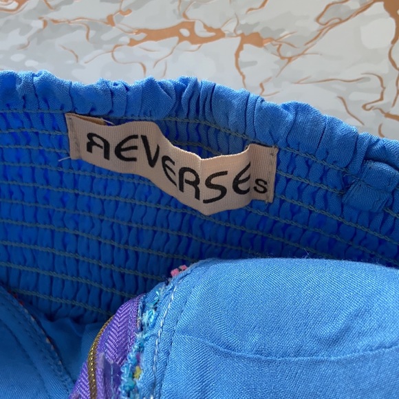 Reverse Neon Bohemian Patterned Bandeau Crop Tube Top - Picture 7 of 7